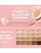 TIRTIR Mask Fit All Cover Cushion Mini matující make-up v houbičce odstín 31N French Beige 4.5 g