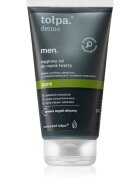 Tołpa Dermo Men Pure mycí gel na obličej s aktivním uhlím 150 ml