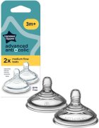 Tommee Tippee Advanced Anti-Colic savička na láhev Medium Flow 3m+ 2 ks