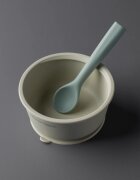 Tommee Tippee EasiStick™ Silicone Bowl & Spoon silikonová miska s přísavkou 4m+ Green 1 ks