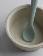 Tommee Tippee EasiStick™ Silicone Bowl & Spoon silikonová miska s přísavkou 4m+ Green 1 ks