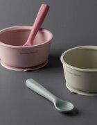 Tommee Tippee EasiStick™ Silicone Bowl & Spoon silikonová miska s přísavkou 4m+ Green 1 ks