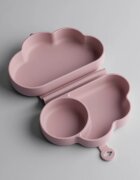 Tommee Tippee EasiStick™ Silicone Foldable Plate svačinový box 4m+ Pink 1 ks