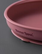 Tommee Tippee EasiStick™ Silicone Weaning Plate talíř s přísavkou 4m+ Pink 1 ks