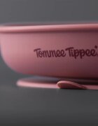 Tommee Tippee EasiStick™ Silicone Weaning Plate talíř s přísavkou 4m+ Pink 1 ks