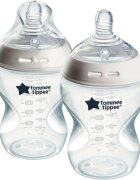 Tommee Tippee Natural Start Anti-Colic kojenecká láhev Slow Flow 0m+ 2x260 ml