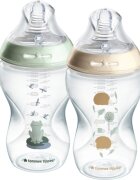 Tommee Tippee Natural Start Anti-Colic samosterilizační kojenecká láhev Nature Medium Flow 3 m+ 2x340 ml