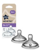 Tommee Tippee Natural Start Anti-Colic Teat savička na láhev Variable Flow 0m+ 2 ks