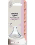 Tommee Tippee Natural Start Deep Latch Teats trojúhelníková savička na lahev pomalý průtok 2 ks