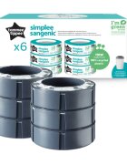 Tommee Tippee Simplee náhradní kazeta 6 ks