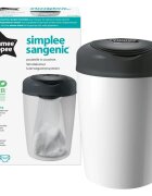 Tommee Tippee Simplee White koš na pleny + náhradní kazeta 1 ks