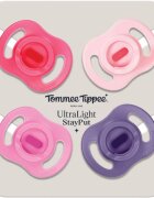 Tommee Tippee Ultra Light Stay Put 18-36m dudlík Girl 4 ks