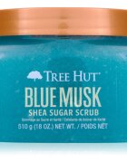 Tree Hut Shea Sugar Scrub Blue Musk cukrový tělový peeling 510 g