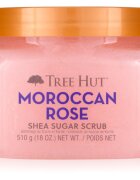 Tree Hut Shea Sugar Scrub Moroccan Rose cukrový peeling s bambuckým máslem 510 g