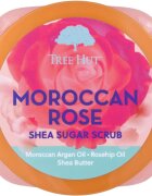 Tree Hut Shea Sugar Scrub Moroccan Rose cukrový peeling s bambuckým máslem 510 g