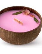 Tropicandle Roses vonná svíčka s dřevěným knotem 350 ml