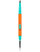 Trouble Maker Feral Brow Blade tužka na obočí s kartáčkem 2 v 1 odstín Dark Brown 0.12 g