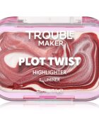 Trouble Maker Plot Twist Cream Highlight tuhý krémový rozjasňovač odstín Earth Turnt Bronze 2.5 g