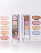 Unleashia Mood Shower Face Palette paletka očních stínů a rozjasňovačů s perleťovým leskem odstín NO.100 Ballerina 1 ks