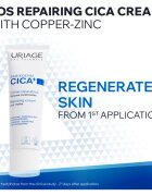 Uriage Bariederm Cica+ Repairing Cream reparativní krém s obsahem mědi a zinku 100 ml