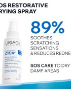Uriage Bariederm Cica+ Restorative Drying Spray vysušující a zklidňující sprej pro podrážděnou pokožku 100 ml