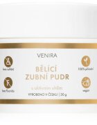 Venira Bělicí zubní pudr bělicí zubní pudr s aktivním uhlím s kokosem Mint 30 g