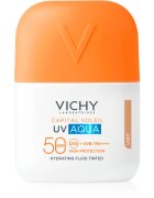 Vichy Capital Soleil UV Aqua ochranný tónovaný fluid na obličej s hydratačním účinkem SPF 50 50 ml