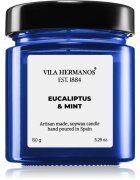 Vila Hermanos Apothecary Cobalt Blue Eucalyptus & Mint vonná svíčka 150 g