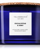 Vila Hermanos Apothecary Cobalt Blue Eucalyptus & Mint vonná svíčka 350 g
