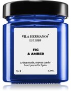 Vila Hermanos Apothecary Cobalt Blue Fig & Amber vonná svíčka 150 g