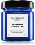 Vila Hermanos Apothecary Cobalt Blue Grapefruit & Citrus Lime vonná svíčka 150 g