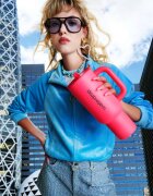 Waterdrop Explorer Tumbler nerezový tumbler s brčkem (limitovaná edice) Neon Pink 1 ks