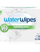 WaterWipes Hydrating Clean osvěžující vlhčené ubrousky 12x60 ks