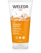 Weleda Kids Šťastný pomeranč sprchový krém a šampon pro děti 2 v 1 150 ml