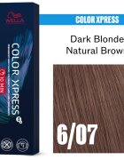 Wella Professionals Color Xpress barva na vlasy odstín Dark Blonde Natural Brown 6/07 60 ml