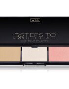 Wibo 3 Steps To Perfect Face Light konturovací paletka na obličej 10 g
