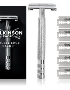 Wilkinson Sword Barber's Style Double Edge holicí strojek + náhradní břity 5 ks