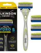 Wilkinson Sword Hydro5 Sensitive holicí strojek + náhradní hlavice 4 ks