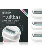 Wilkinson Sword Intuition 2in1 Soap & Shave Nourishing náhradní břity 3 ks