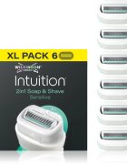 Wilkinson Sword Intuition 2in1 Soap & Shave Sensitive náhradní břity 6 ks