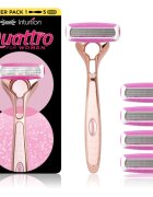 Wilkinson Sword Intuition Quattro for Women holicí strojek + náhradní hlavice 5 ks