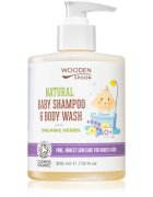 WoodenSpoon Natural šampon a sprchový gel pro děti s vůní levandule 300 ml