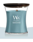 Woodwick Cedarwood & Ocean Moss vonná svíčka s dřevěným knotem 275 g