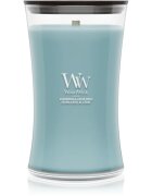 Woodwick Cedarwood & Ocean Moss vonná svíčka s dřevěným knotem 610 g