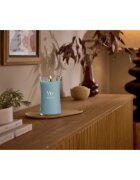 Woodwick Cedarwood & Ocean Moss vonná svíčka s dřevěným knotem 610 g