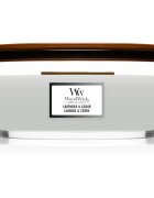 Woodwick Lavender & Cedar vonná svíčka s dřevěným knotem (hearthwick) 453.6 g