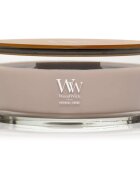 Woodwick Opulent Wood Patchouli Creme vonná svíčka s dřevěným knotem 453.6 g