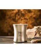 Woodwick Precious Metals Cypress Ore vonná svíčka 275 g