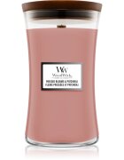 Woodwick Pressed Blooms & Patchouli vonná svíčka s dřevěným knotem 609.5 g