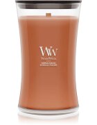 Woodwick Pumpkin Praline vonná svíčka s dřevěným knotem 610 g